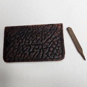 Vintage Business Card Holder Wallet Leather